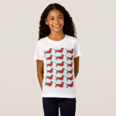 DACHSHUND WEINER DOG KINDER T-SHIRTS (Voorkant volledig)