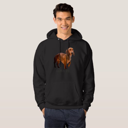 Dachshund Weiner Dog mam Hoodie (Voorkant volledig)