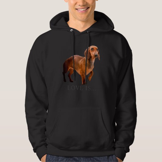 Dachshund Weiner Dog mam Hoodie (Voorkant)