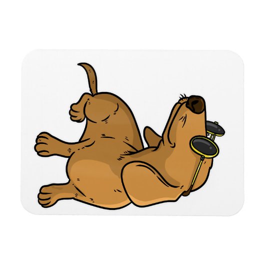 Dachshund Weiner Dog Sun Glasses Magneet (Horizontaal)