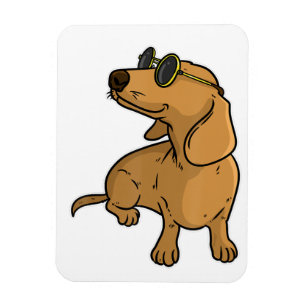 Dachshund Weiner Dog Sun Glasses Magneet