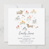 Dachshund Weiner Hondenliefhebbers Uitnodiging (Voorkant)