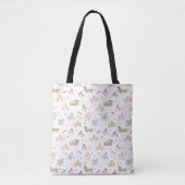 Dachshund Weiner Hondenliefhebbers Wildflower Eco Tote Bag (Voorkant)