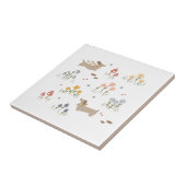 Dachshund Weiner Hondenliefhebbers Wildflower Muur Tegeltje (Zijkant)