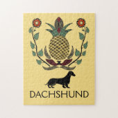 Dachshund Welcome Pineapple Legpuzzel (Verticaal)