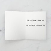 Dachshund Wenskaart Denken aan jou Kaart (Binnen)