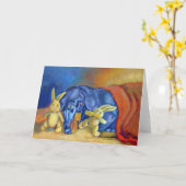 Dachshund-Wenskaarten Kaart (Gele Bloem)