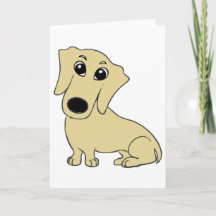 dachshund wheaton cartoon kaart