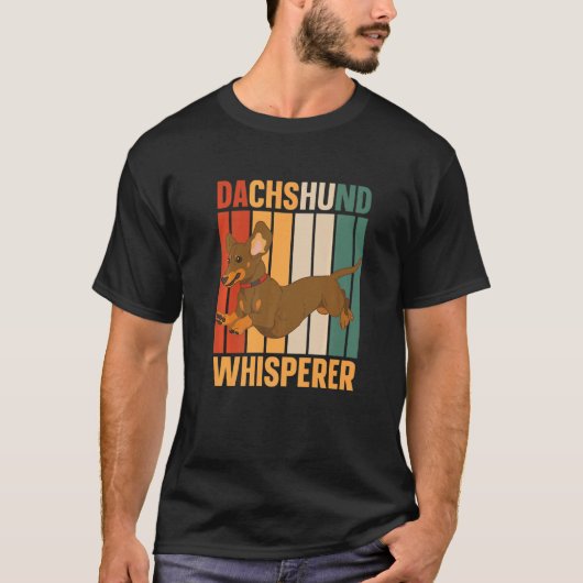 Dachshund Whisperer Wiener Dackel Teckel Dachshund T-shirt (Voorkant)