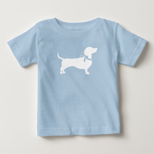 Dachshund Wiener Dog Baby shower Blue Boy (Voorkant)