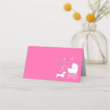 Dachshund Wiener Dog Baby shower Pink Girl
