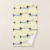Dachshund Wiener Dog Bonjour Bad Handdoek (Handdoek)