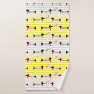 Dachshund Wiener Dog Bonjour Badhanddoek