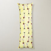 Dachshund Wiener Dog Bonjour Lichaamskussen (Achterkant (Verticaal))