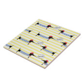 Dachshund Wiener Dog Bonjour Tegeltje (Zijkant)