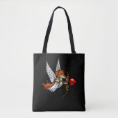 Dachshund Wiener Dog Cute Cupid Pet Tote Bag (Voorkant)