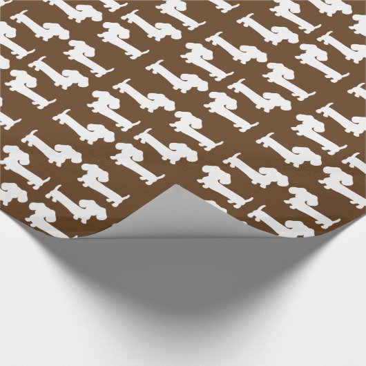Dachshund Wiener Dog Gift Wrapping Paper Cadeaupapier (Hoek)