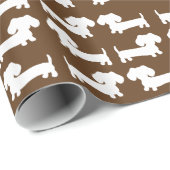 Dachshund Wiener Dog Gift Wrapping Paper Cadeaupapier (Rol Hoek)