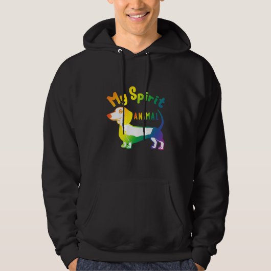 Dachshund Wiener Dog  Hoodie for Doxie (Voorkant)