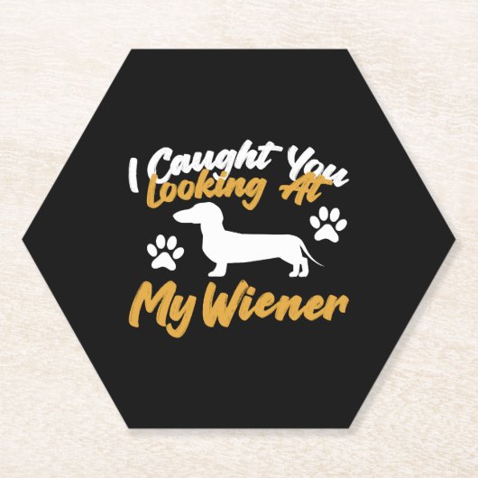 Dachshund Wiener Dog Kartonnen Onderzetters (Voorkant)