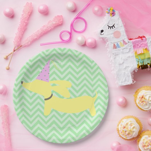 Dachshund Wiener Dog Party Papieren Bordje (Feest)