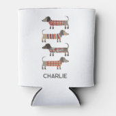 Dachshund Wiener Dog Persoonlijk Blikjeskoeler (Voorkant)