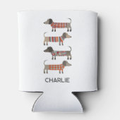 Dachshund Wiener Dog Persoonlijk Blikjeskoeler (Achterkant)