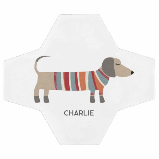 Dachshund Wiener Dog Persoonlijk Voetbal (Enkel)