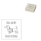 Dachshund Wiener Dog Pset Sweater Quote Rubberstempel (Gestempeld)