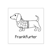 Dachshund Wiener Dog Pset Sweater Rubberstempel (Afrduk)