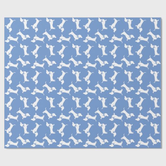 Dachshund Wiener Dog Puppy Cadeaupapier (Vlak)