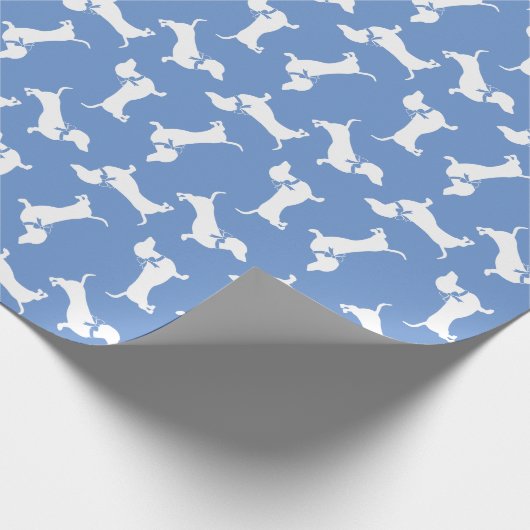 Dachshund Wiener Dog Puppy Cadeaupapier (Hoek)