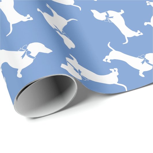 Dachshund Wiener Dog Puppy Cadeaupapier (Rol Hoek)