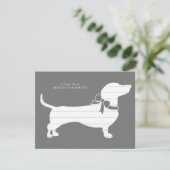 Dachshund Wiener Dog Puppy Hartelijk dank Bedankkaart (Staand voorkant)