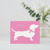 Dachshund Wiener Dog Puppy Hartelijk dank Bedankkaart (Staand voorkant)