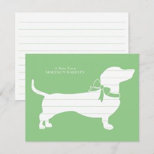 Dachshund Wiener Dog Puppy Hartelijk dank Bedankkaart