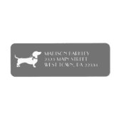 Dachshund Wiener Dog Puppy Label (Voorkant)