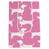 Dachshund Wiener Dog Puppy Medium Gift Bag Cadeauzakje (Achterkant)