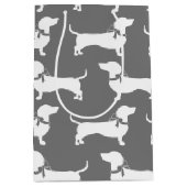 Dachshund Wiener Dog Puppy Medium Gift Bag Cadeauzakje (Voorkant)