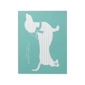 Dachshund Wiener Dog Puppy Notepad Notitieblok (Linkerzijde)