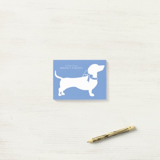 Dachshund Wiener Dog Puppy Post-it® Notes (Op bureau)