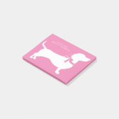 Dachshund Wiener Dog Puppy Post-it Notes (Schuin)