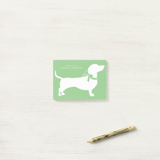 Dachshund Wiener Dog Puppy Post-it Notes (Op bureau)
