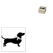 Dachshund Wiener Dog Puppy Rubberstempel (Gestempeld)