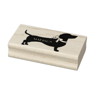 Dachshund Wiener Dog Puppy Rubberstempel