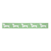 Dachshund Wiener Dog Puppy Satin Ribbon Satijnen Lint (Voorkant)