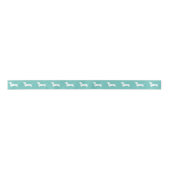 Dachshund Wiener Dog Puppy Satin Ribbon Satijnen Lint (Voorkant)