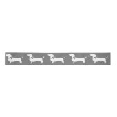 Dachshund Wiener Dog Puppy Satin Ribbon Satijnen Lint (Voorkant)