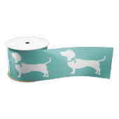 Dachshund Wiener Dog Puppy Satin Ribbon Satijnen Lint (Spoel)