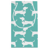 Dachshund Wiener Dog Puppy Small Gift Bag Klein Cadeauzakje (Achterkant)